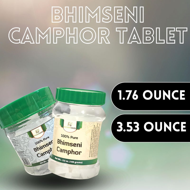 Ancientveda ANCIENT VEDA 100% Pure Natural Bhimseni Camphor Tablet | Aromatherapy Camphor | Refreshing Fragrance, Enhancing Concentrations | Tablet for Puja, Alcanfor Tablets, Kapoor for Pooja - (100 Grams) - Image 2