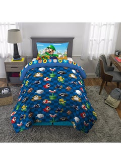 Kids Bedding Super Soft Comforter And Sheet Set 4 Piece Twin Size Mario - pzsku/ZAD109D38E2A589038654Z/45/_/1721028205/69b60c7a-4a73-43bb-bc96-e7fd843f9c0f