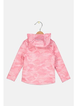 Body Glove Kids Girl Printed Hooded Jacket, Pink  - Image 2