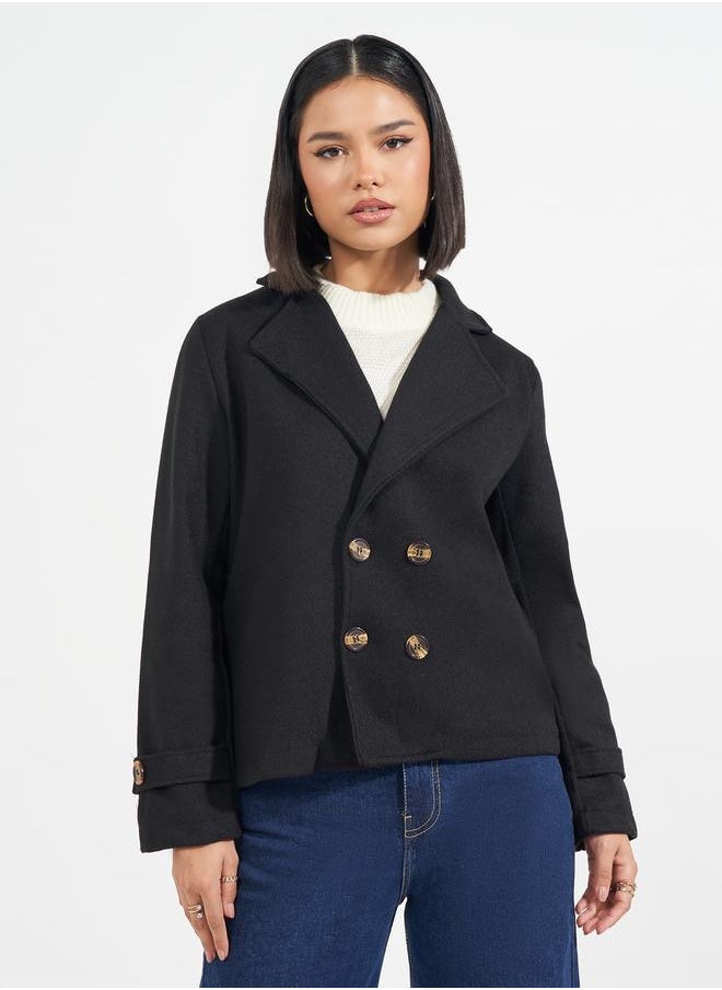 Styli - Regular Fit Short Length Wool Look Blazer - Image 1