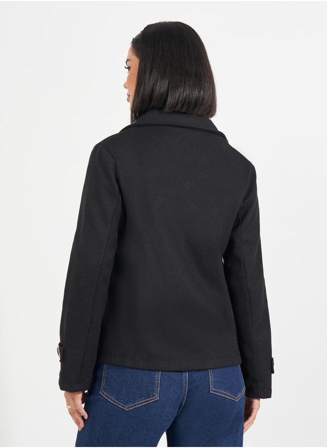 Styli - Regular Fit Short Length Wool Look Blazer - Image 1