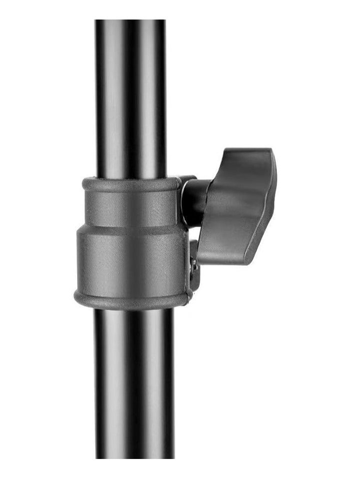 Coopic حامل ثلاثي القوائم COOPIC L200 II المصنوع من الألومنيوم للتصوير الفوتوغرافي، حامل ثلاثي القوائم قوي وقابل للتعديل بطول 200 سم للمصابيح العاكسة وصناديق الضوء والأضواء والمظلات، سعة تحميل: 5 كجم، أسود - Image 2