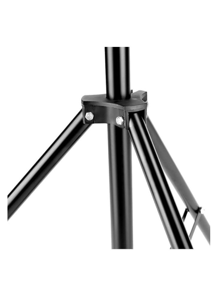 Coopic حامل ثلاثي القوائم COOPIC L200 II المصنوع من الألومنيوم للتصوير الفوتوغرافي، حامل ثلاثي القوائم قوي وقابل للتعديل بطول 200 سم للمصابيح العاكسة وصناديق الضوء والأضواء والمظلات، سعة تحميل: 5 كجم، أسود - Image 3