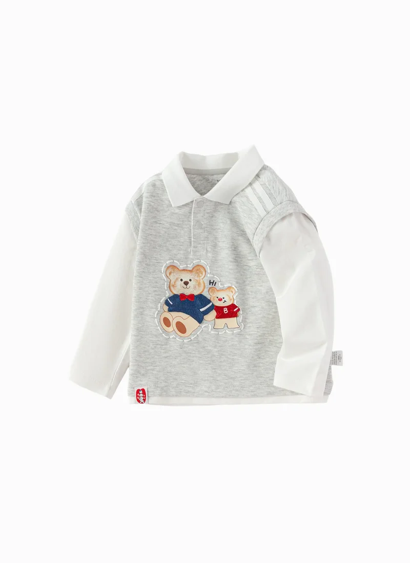 بالابالا Toddler Boy Lapel Sweatshirt