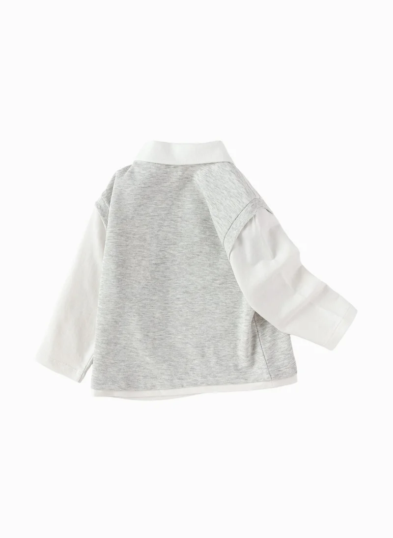 بالابالا Toddler Boy Lapel Sweatshirt