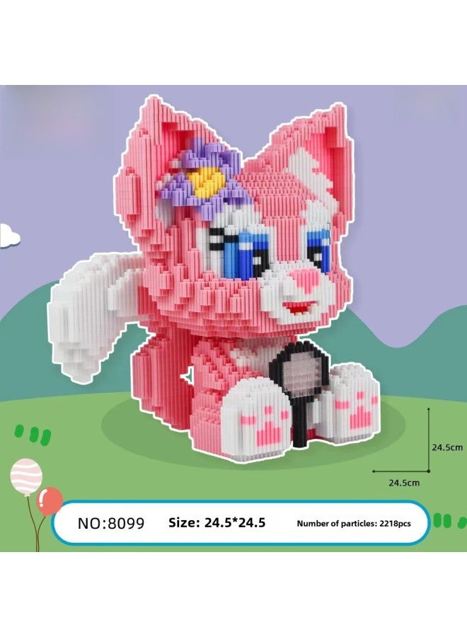 Toy/puzzle Category Building Blocks/figurines Subcategory Construction Toys Age Range Years Gender Unisex Material Plastic Theme-Color:8099 Magnifier Sitting Belle - Image 1