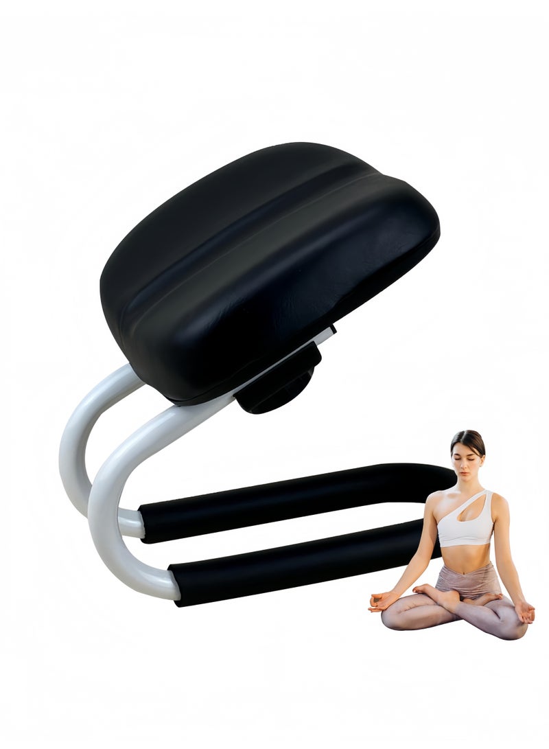 Generic Kneeling Chair Meditation Stool, Adjustable Height Kneelers for Praying with Sponge Cushion, Ergonomic Kneeling Chair, Bench Seat, Meditation Accessories, Non-slip Leg Sleeve, Portable Chair for Home Yoga Studio - Image 1