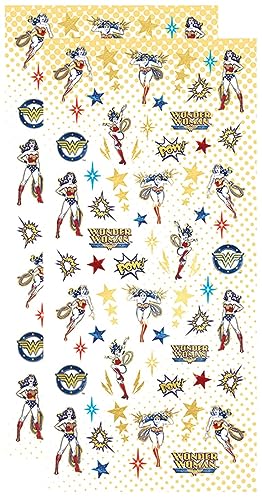 Playhouse DC Comics Wonder Woman Micro Mini Sticker Sheet for Crafts Trading Collecting - Image 1