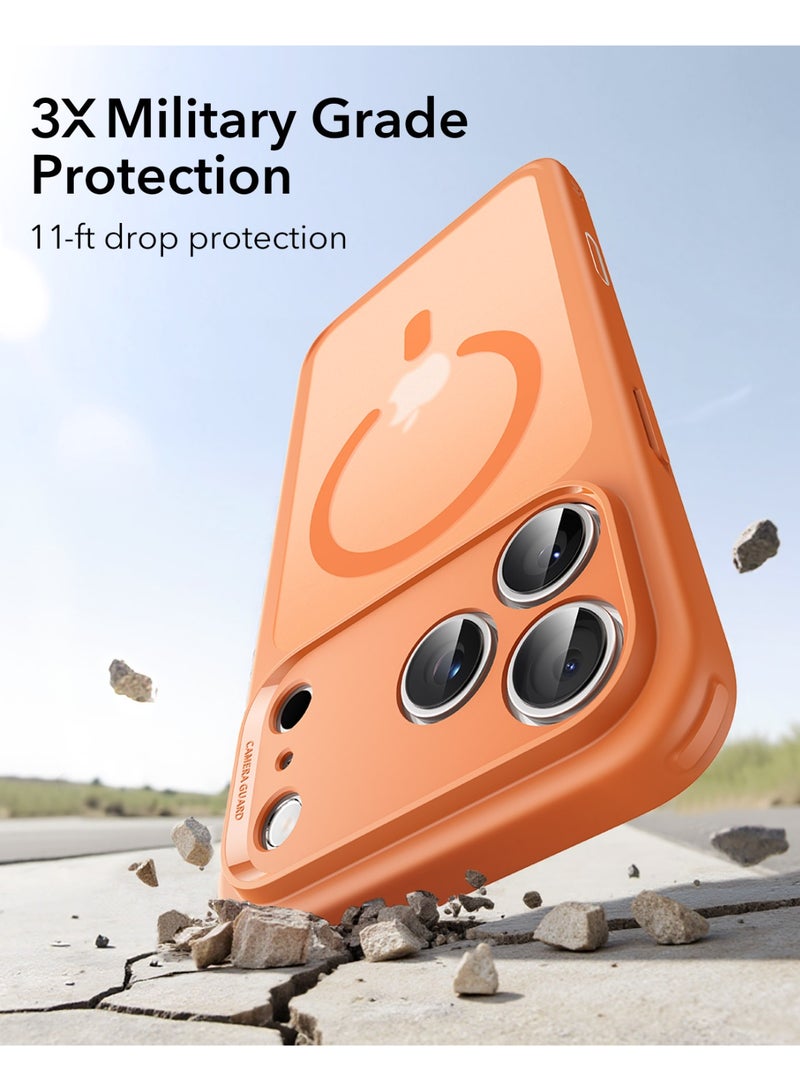 ESR Classic Hybrid Magnetic Case (Camera Control), Compatible with iPhone 17 Pro Max, Frosted Orange orange - Image 4