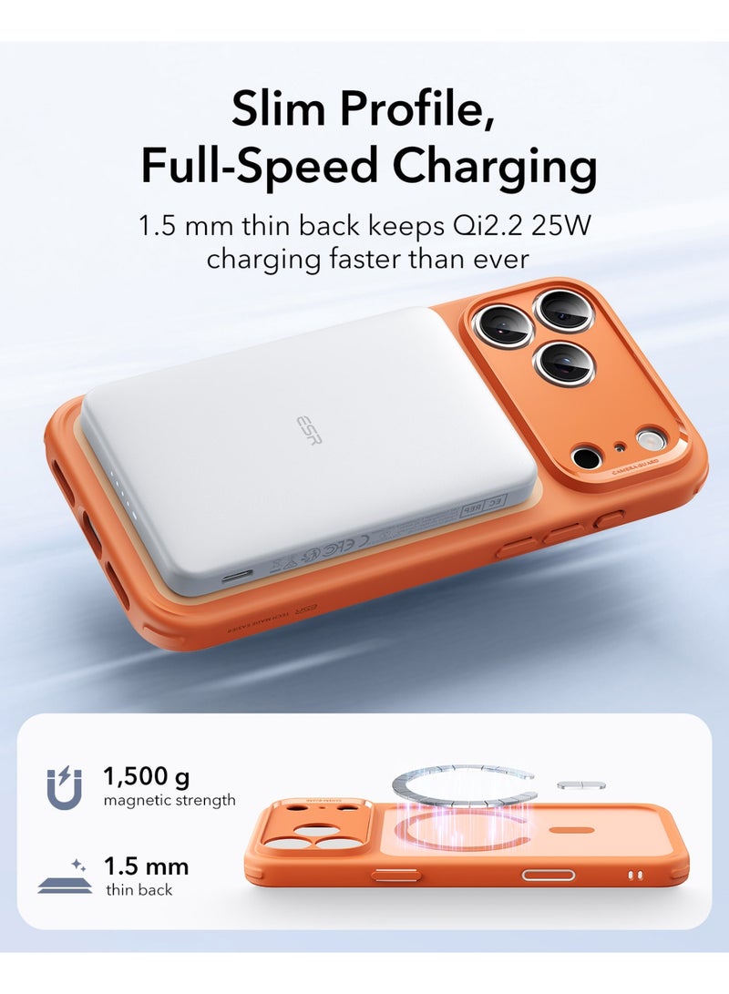 ESR Classic Hybrid Magnetic Case (Camera Control), Compatible with iPhone 17 Pro Max, Frosted Orange orange - Image 5