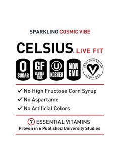 Celsius CELSIUS Sparkling Cosmic Vibe Energy Drink Pack of 12  - Image 4