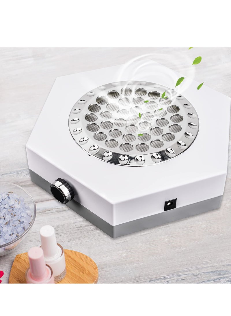 KASTWAVE - Nail Dust Collector Vacuum Machine for Acrylic Nails, 80W Powerful Dust Collector Nail Salon and Home Use, Professional Nail Vacuum Cleaner for Nail Drill Nail File Buffer, Strong Machine Nail - Image 1
