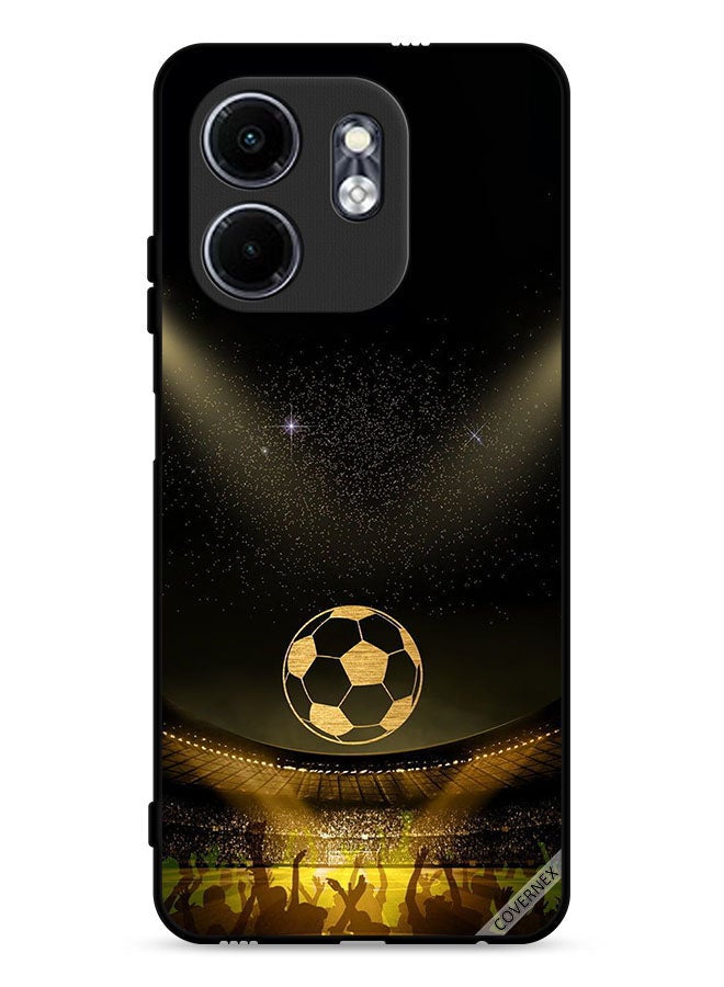Covernex Infinix Smart 9 4G Protective Case Cover Black Retro Football Movie Background - Image 1