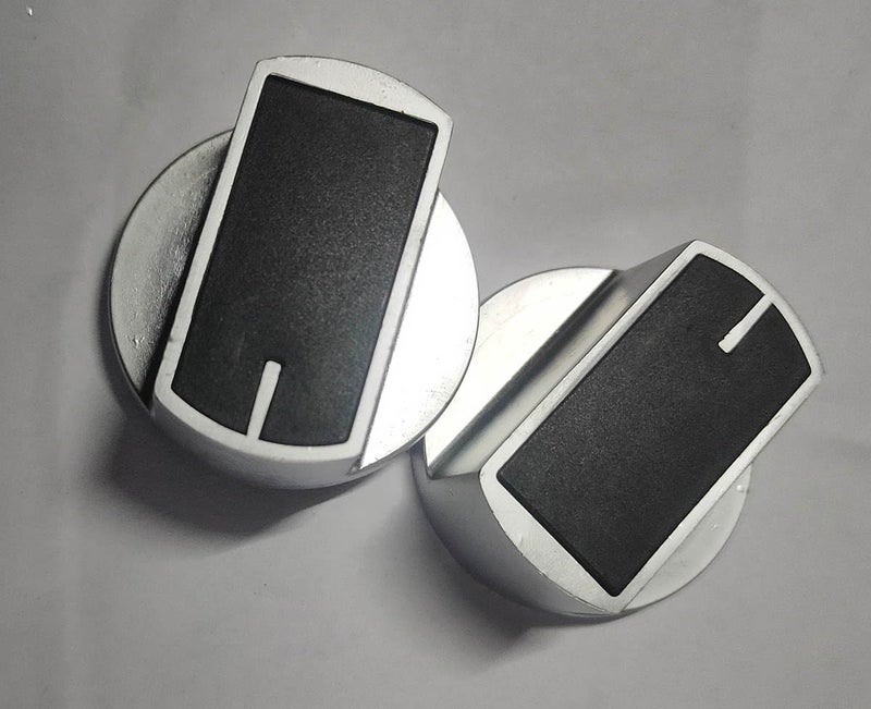 Gas Stove Cooker Rotary Hole Metal Switch Knobs Universal Replacement 6mm 2PCS 004  - Image 1