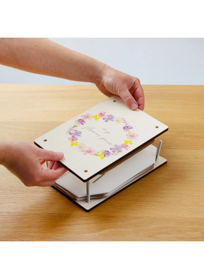 Talking Tables Talking Tables Wooden Flower Press Kit for Art and Crafts Supplies or Card Decorations | Preserve a Special Memory | Creative Gifts for Her, Kids, Adults,Purple  - Image 1