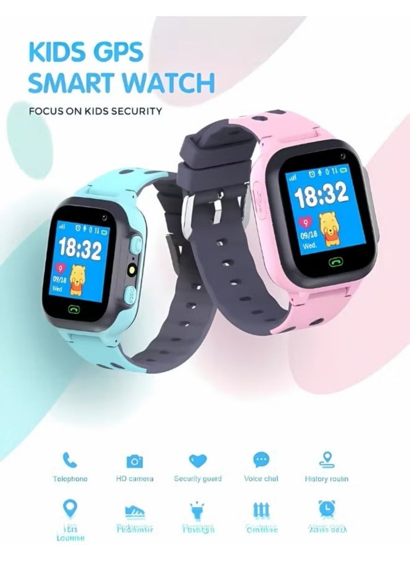 Denx Multi-colored GPS kids smart watch with SIM card slot  - Image 2