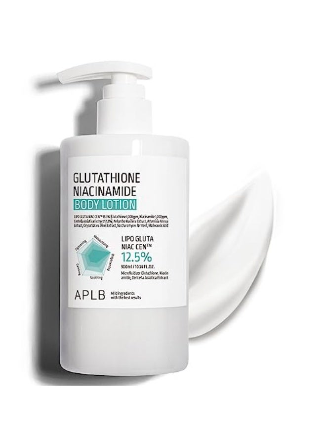 APLB Glutathione Niacinamide Body Lotion | LIPO GLUTA NIAC CEN™ 12.5% 10.14 FL.OZ/Korean Skincare, Long lasting hydration, Revitalize for gentle and improve skin texture - Image 1