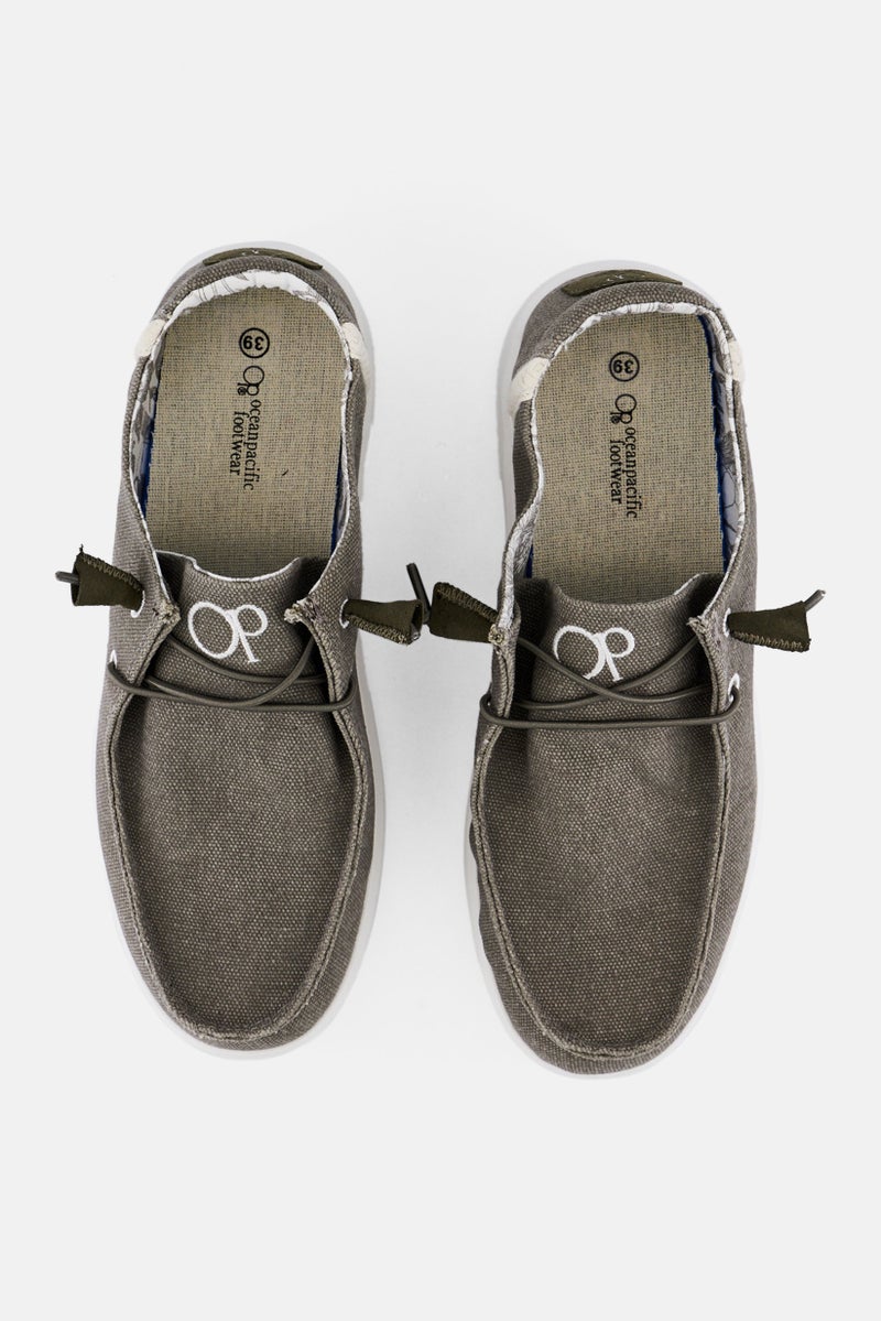 Ocean Pacific Women Lace Up Casual Shoes, Sage Green - Image 3