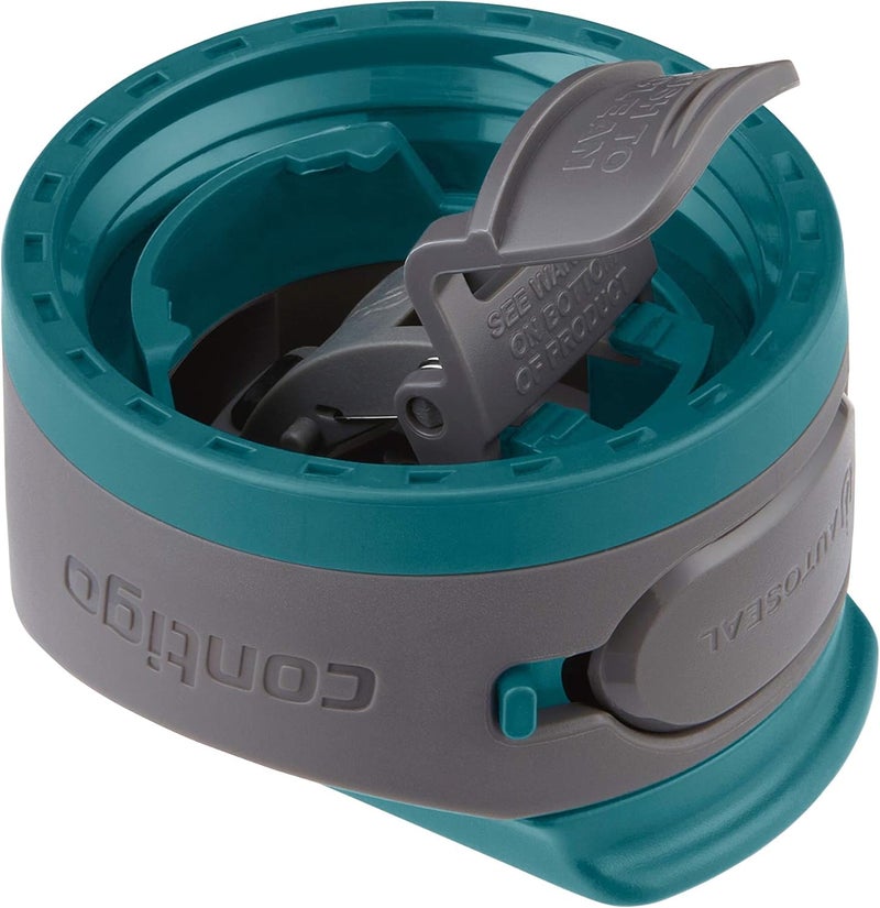 Contigo AUTOSEAL Cortland 24oz Water Bottle BPA-Free Plastic Spill Leak-Proof Lid and Carry Handle Dishwasher Safe Spirulina - Image 1