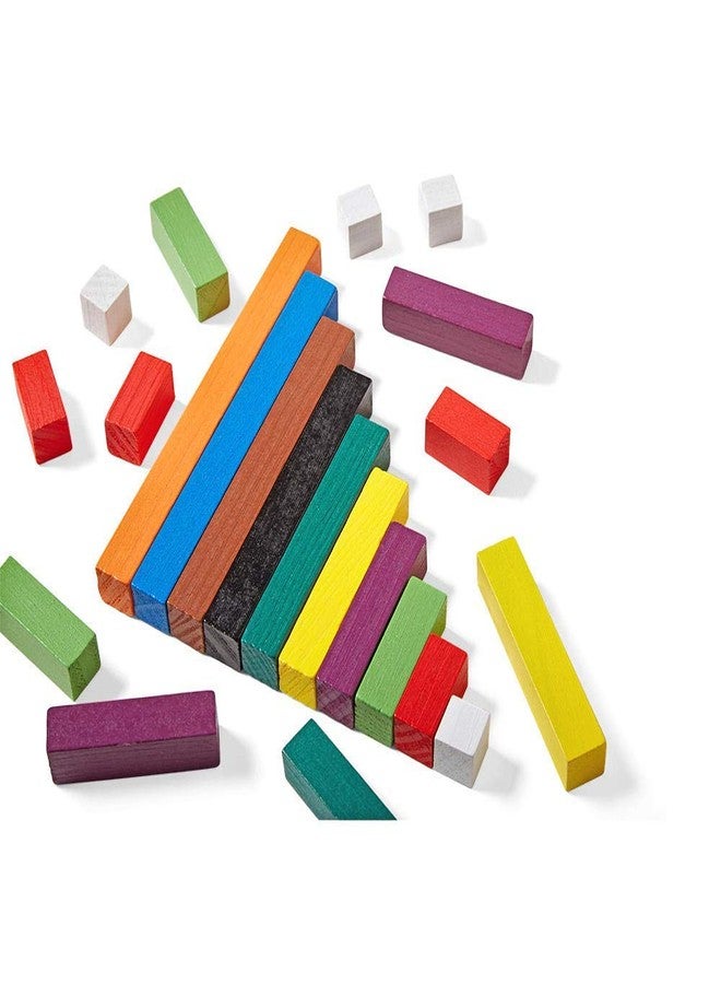 Edulearnable Plastic Cuisenairre Rods (Fraction Rods) Individual Kit for Kids Grade K-8, Hands On Math Manipulatives for Kids to Learn Numbers, Fractions, Ratio, Homeschool Supplies-74 pcs Multicolor - Image 1
