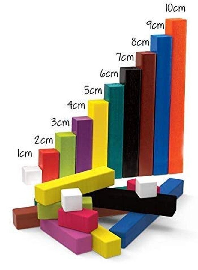 Edulearnable Plastic Cuisenairre Rods (Fraction Rods) Individual Kit for Kids Grade K-8, Hands On Math Manipulatives for Kids to Learn Numbers, Fractions, Ratio, Homeschool Supplies-74 pcs Multicolor - Image 2