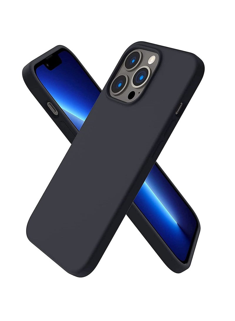 حافظة سيليكون واقية متوافقة مع آيفون 13 برو ماكس غلاف مطاطي سائل ناعم مضاد للصدمات مضاد للخدوش مضاد لبصمات الأصابع مضاد للسقوط غلاف رفيع لآيفون (لآيفون 13 برو ماكس) - Image 1