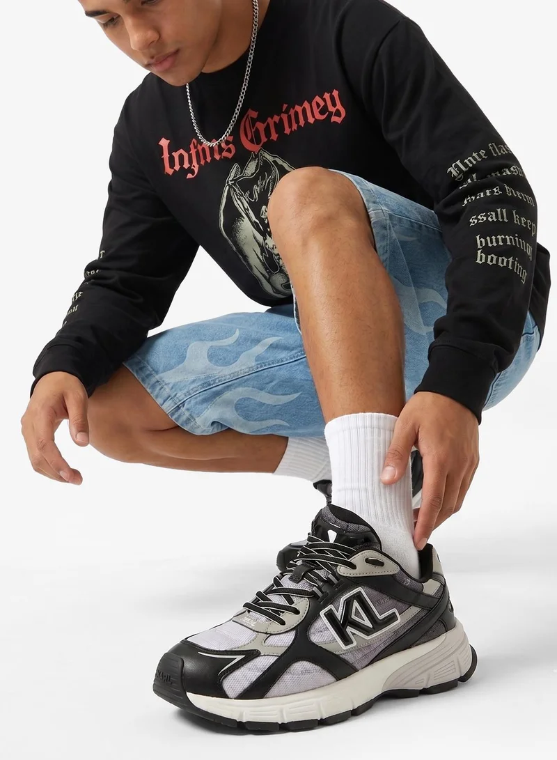 Karl Lagerfeld Orion Sidetrim Overlay Low Top Sneakers