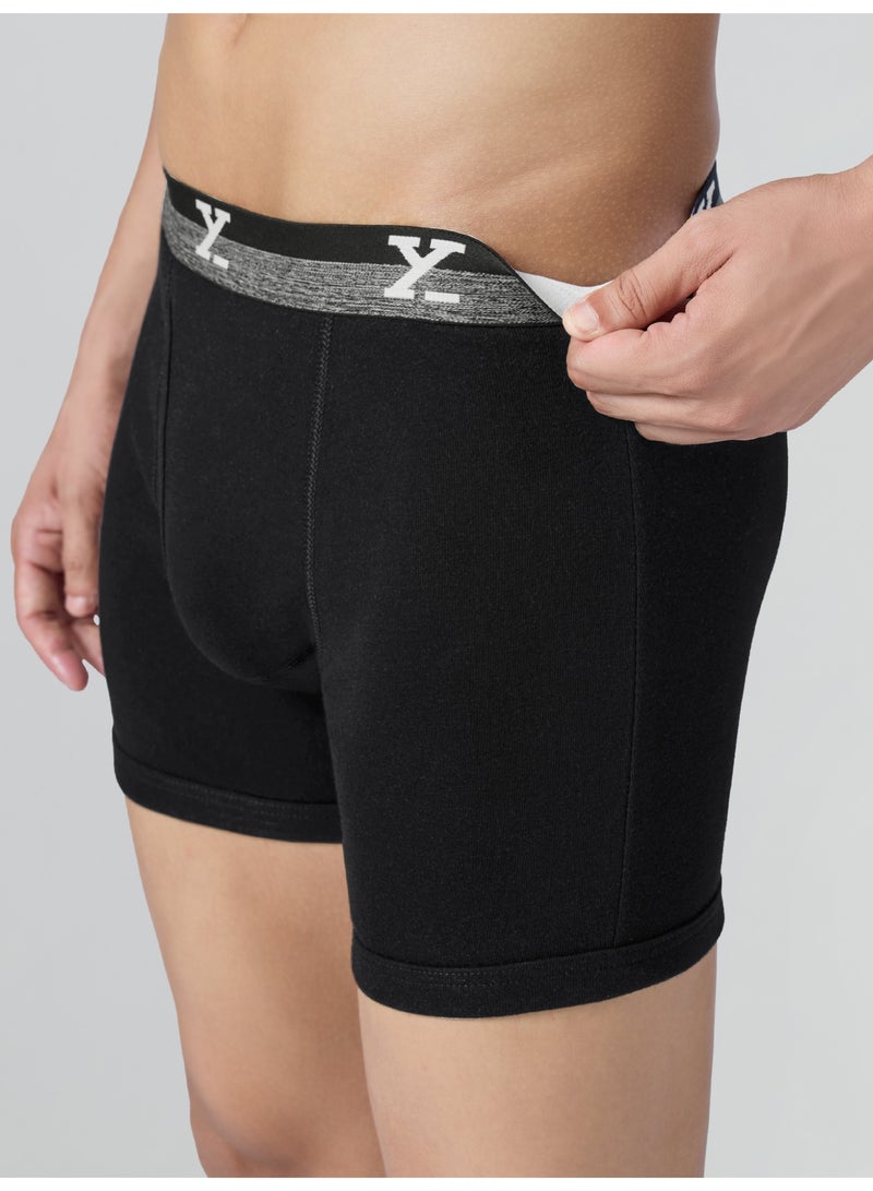 اكس واي اكس اكس XYXX Nova بوكسرات قطنية للرجال، عبوة من 3 قطع، مطاطية خارجية - Image 5