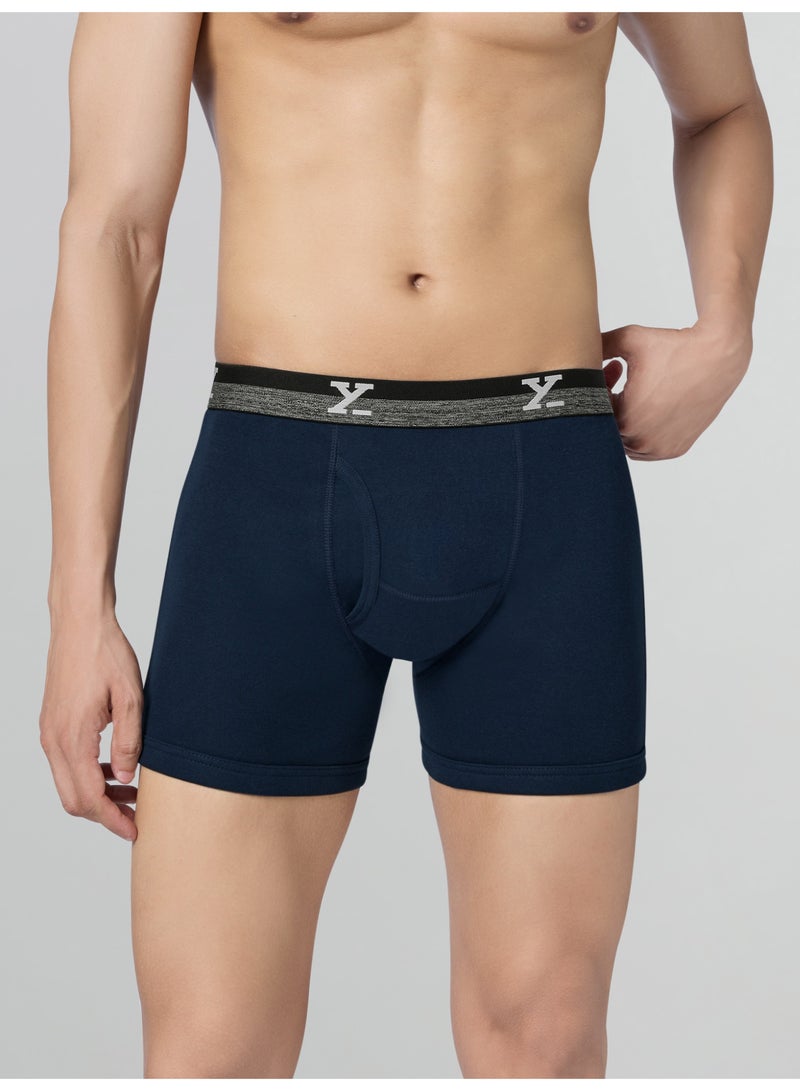 اكس واي اكس اكس XYXX Nova بوكسرات قطنية للرجال، عبوة من 3 قطع، مطاطية خارجية - Image 2