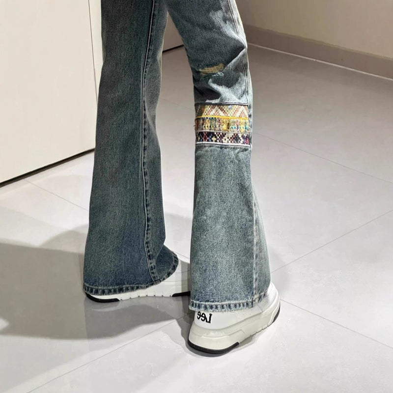 Unisex Classic Denim Jeans Loose Fit Daily Outdoor Wear - Image 3