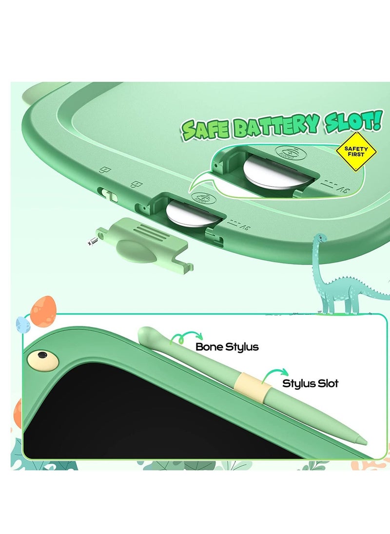Generic LCD Writing Tablet Toddler Toys, Erasable 8.5 Inch Doodle Board Drawing Pad Gifts for Kids, Dinosaur Toys Drawing Board Gift, Education Learning Toys for Boys Girls 2 3 4 5 6 Years Old (Green)  - Image 4