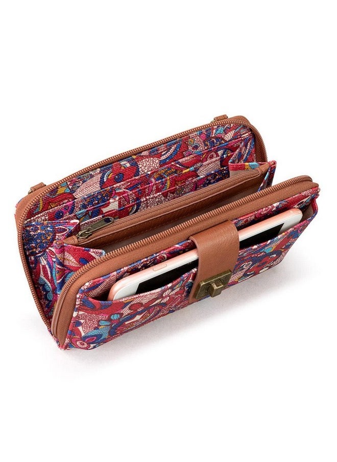 Sakroots Large Smartphone Crossbody Sweet Red Spirit Desert  - Image 3