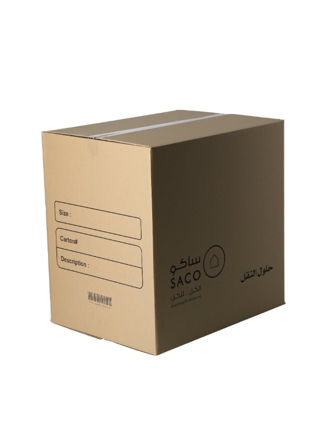 ساكو صندوق كرتون 3 طبقات للنقل والتخزين بني 61 x 46 x 61 سم RSC610 - Image 4