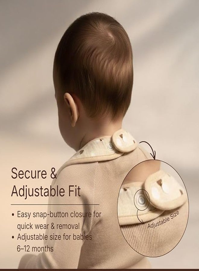 ZURATO Muslin Cotton Baby Bibs for 0–24 Months | Soft Absorbent Feeding & Drooling Bibs with Adjustable Snap Buttons and Water Resistant Inner Layer, Soft Washable Feeding Napkin (3) - Image 4