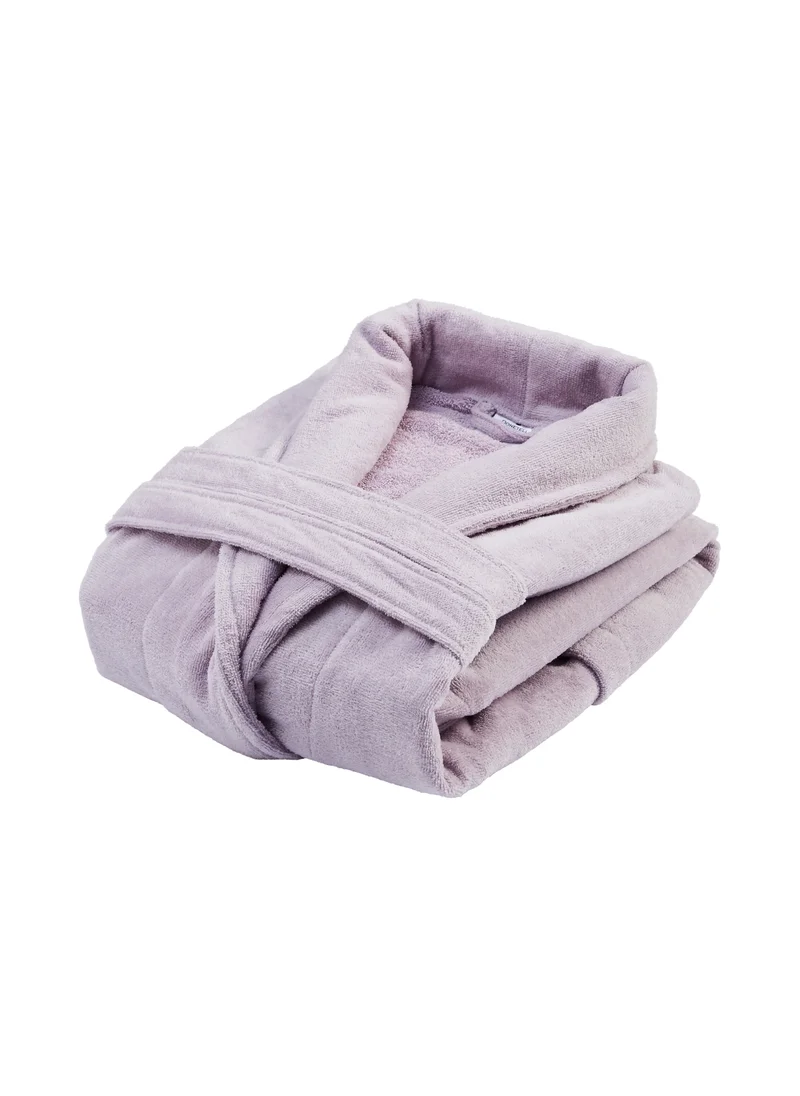 Donetella Unisex 100% Cotton Velour Bathrobe Small & Medium Size, 400 GSM, Luxurious & Absorbent, Soft Velvet Feel, Ankle-Length with Shawl Collar & Pockets