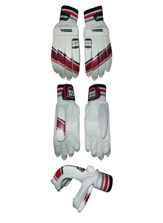 SS County LITE Youth Right Hand Batting Gloves - Superlite Series, Leather Build, Supreme Comfort & Flexibility