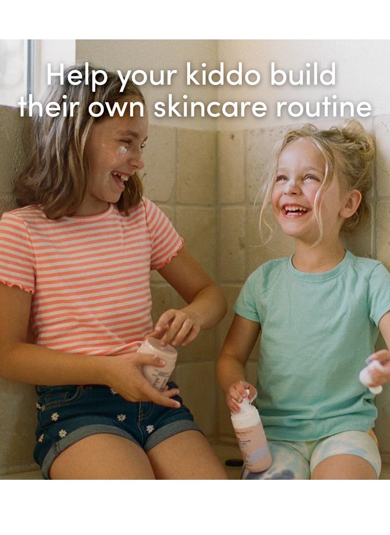 Evereden Evereden Happy Kids Skin & Lips Routine - Multi-Vitamin Face Wash & Face Cream Peach & Tinted Lip Oil Sakura Pink Set - Clean & Vegan Skin Care for Kids 3+ - Moisturizing, Nourishing, & Protective  - Image 3