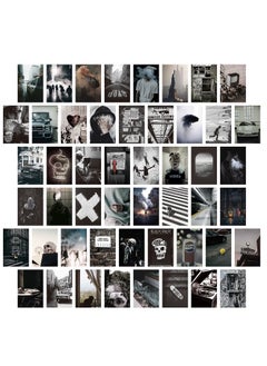 spa luxetique Posters Wall Collage Kit, Album Cover, 50 Pieces Cardstock Thick Paper Posters, Black&White Art 14.8x20cm  - Image 1
