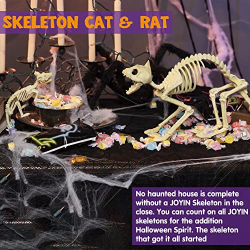 MEKBOK Halloween Decoration Skeleton Cat and Mouse Skeletons Skeleton Animal Courtyard Decoration and Reaper Skeleton Animals Skeleton Decor Suitable for Halloween IndoorOutdoor Parties - Image 5