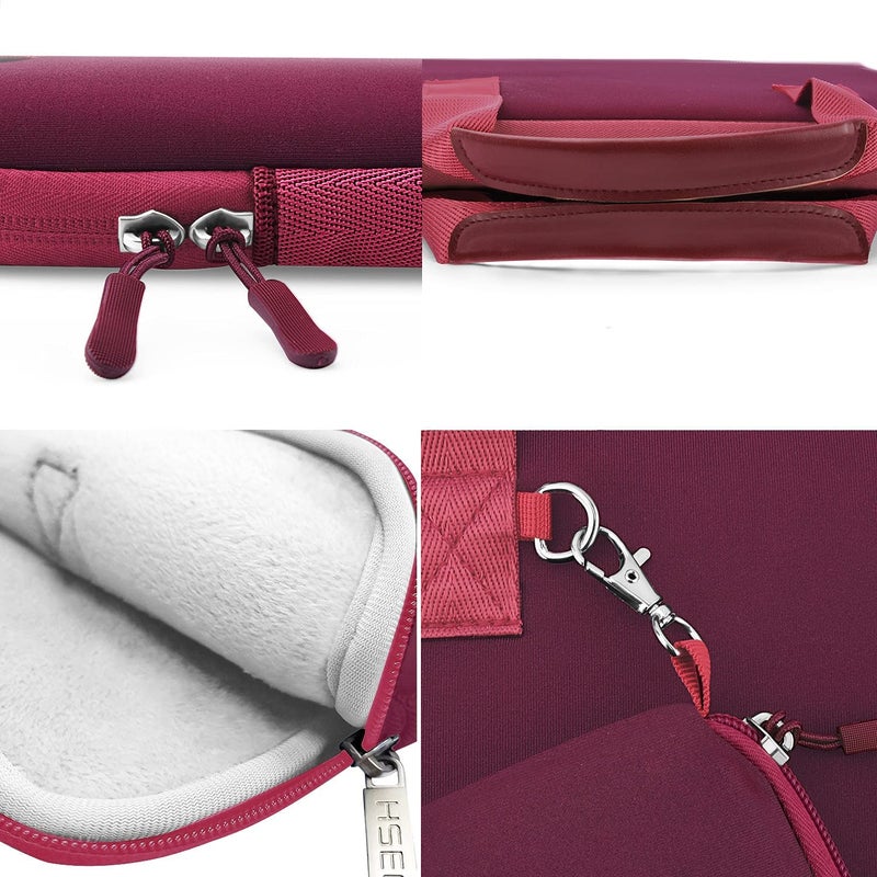 Hseok Laptop Sleeve 13.3-14 inch Case with Small Pouch, Neoprene Computer Bag Compatible with MacBook Pro 14" M4/M3/M2/M1 2025-2021, Mac Air/Pro 13.3" and Most 13-14 inch Notebooks,R02D01 - Image 5