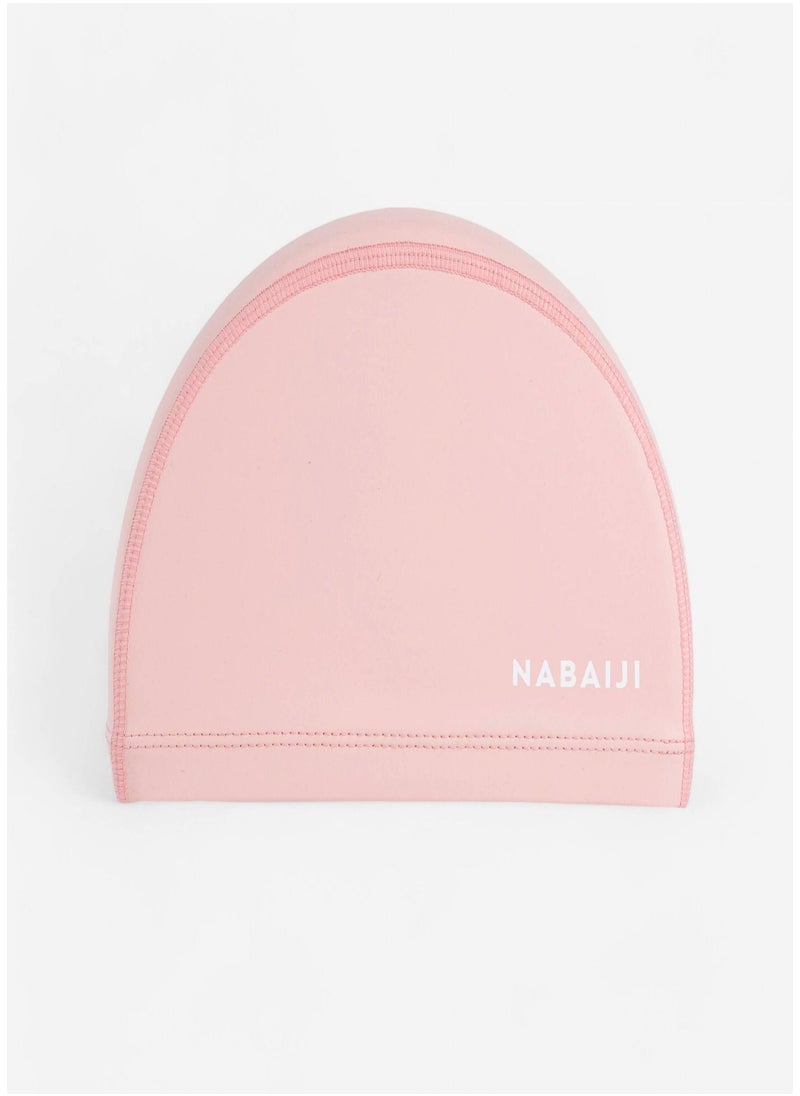NABAIJI NABAIJI by DECATHLON, Adult Swimming Cap Coated Mesh Plain Fabric Pink  - Image 2