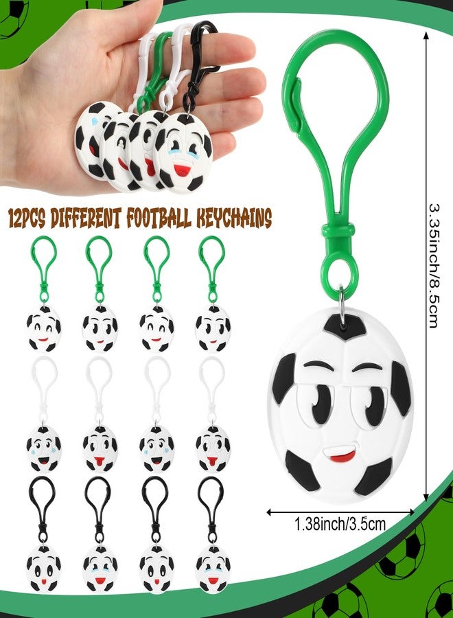 Maxdot 60 Pcs Soccer Party Favors Include 12 Mini Foam Stress Balls, 12 Silicone Bracelets, 12 Keychain, 24 Drawstring for Sport Themed Birthday Party Supplies - Image 3