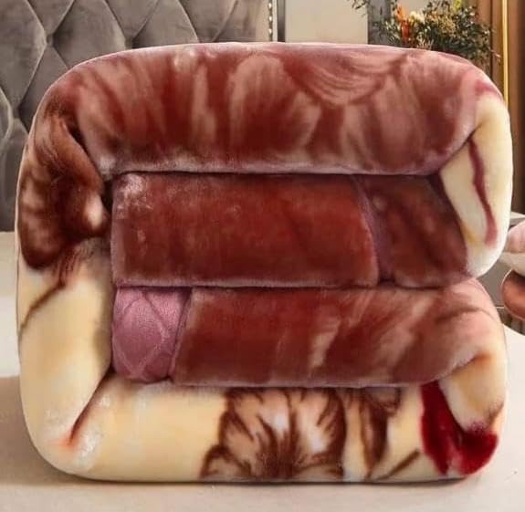 ELSTONE HOME with Device Elstone Home Modern Print King Size 2ply Super Soft Cloudy Blanket for Heavy Winter 54 kg with Fancy Bag Packing Pack of 1 Multicolor05 