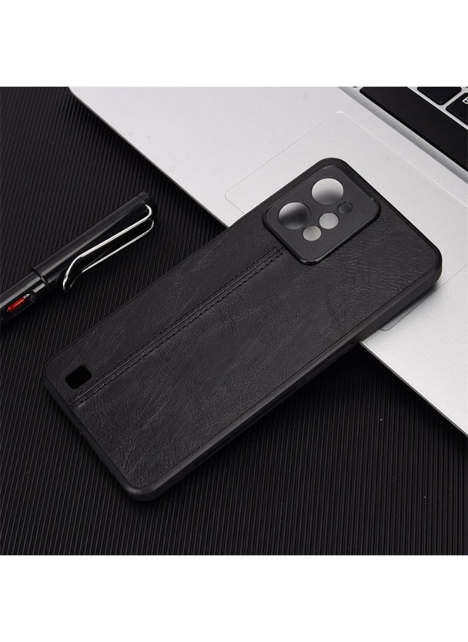 General Compatible with Realme C75/C75X Case,Compatible with Realme C75/C75X  PU Leather Texture Shockproof 3 in 1 (PU+PC+TPU) Camera Protection Cover  - Image 1