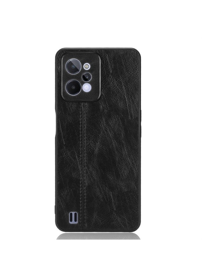 General Compatible with Realme C75/C75X Case,Compatible with Realme C75/C75X  PU Leather Texture Shockproof 3 in 1 (PU+PC+TPU) Camera Protection Cover  - Image 3