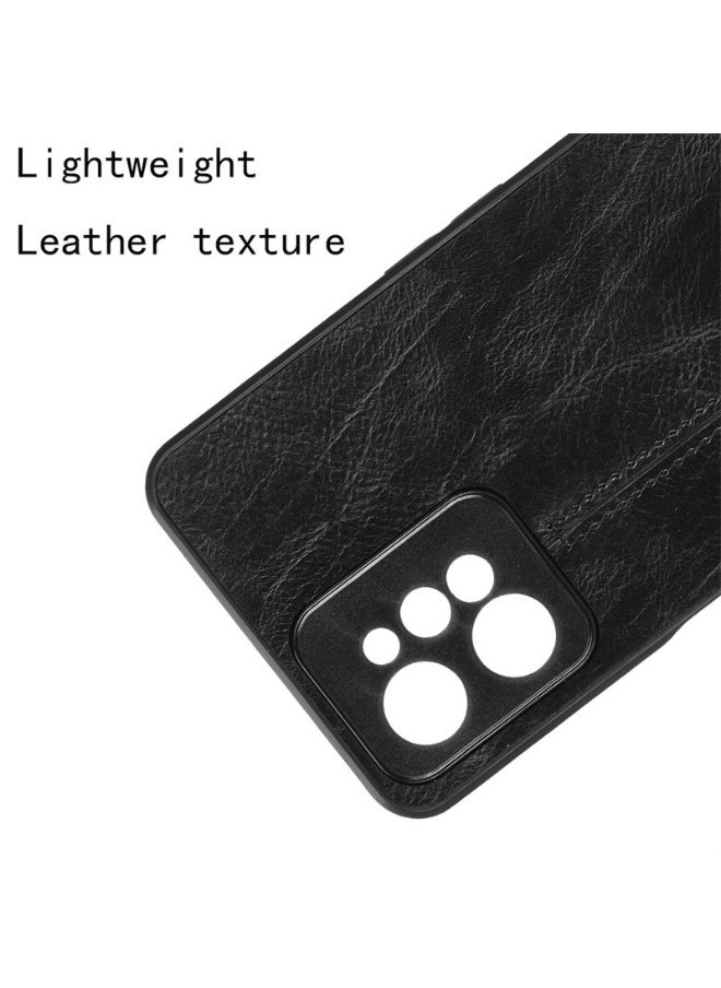 General Compatible with Realme C75/C75X Case,Compatible with Realme C75/C75X  PU Leather Texture Shockproof 3 in 1 (PU+PC+TPU) Camera Protection Cover  - Image 2