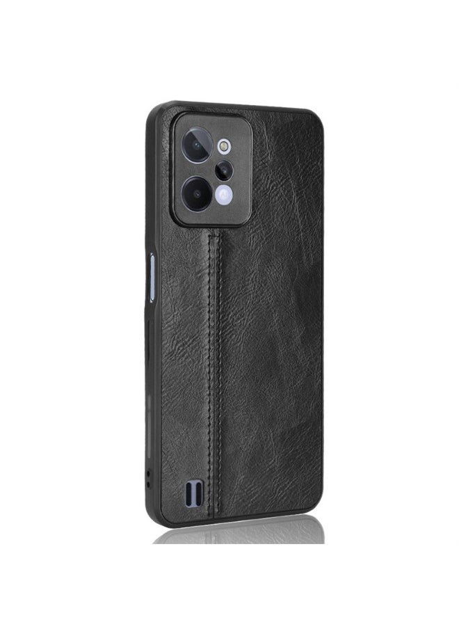 General Compatible with Realme C75/C75X Case,Compatible with Realme C75/C75X  PU Leather Texture Shockproof 3 in 1 (PU+PC+TPU) Camera Protection Cover  - Image 4