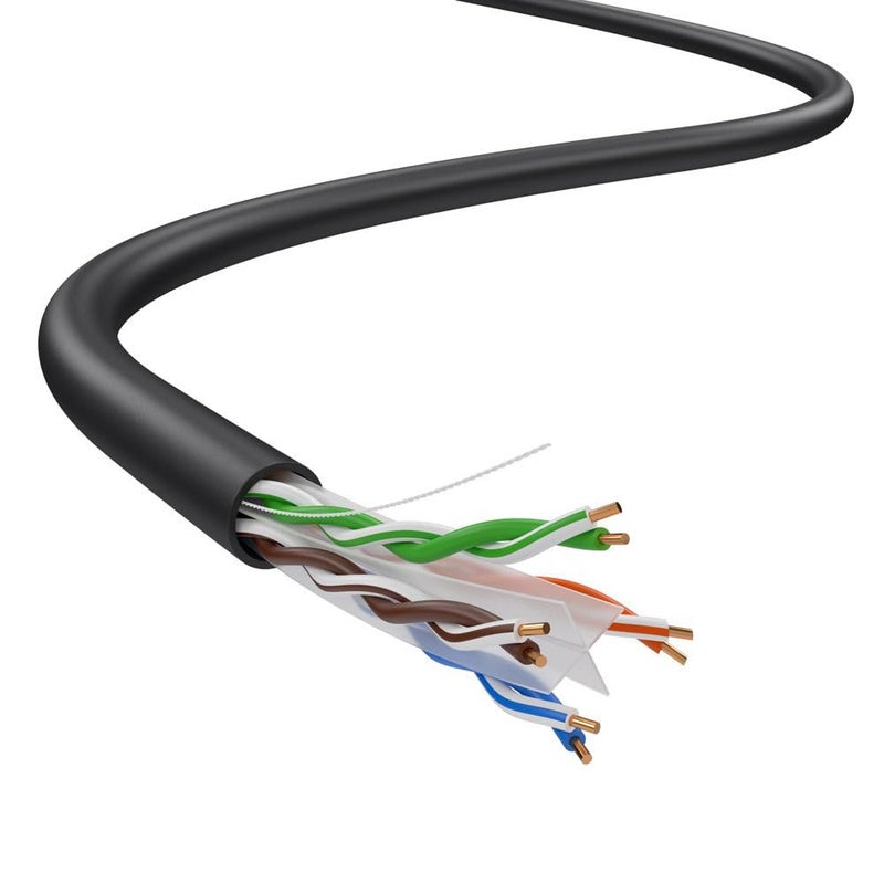 Dripstone CAT6 Ethernet Cable 1000ft Bulk Network LAN Wire 23AWG Solid CCA UTP 550MHz High-Speed Internet Cable Gaming, Streaming, Office, Home Use, Pull Box, Cat6 Bulk, Stable Connectivity - Black - Image 5