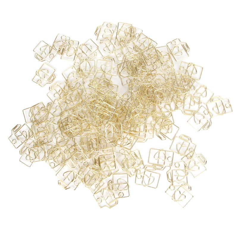 Camera Paper Clips: 100pcs Non-Slip Metal Shaped Clips - Unique Cute Design Decorative Paper Clips for Home School Office Scrapbooking Craft Supplies - Image 1