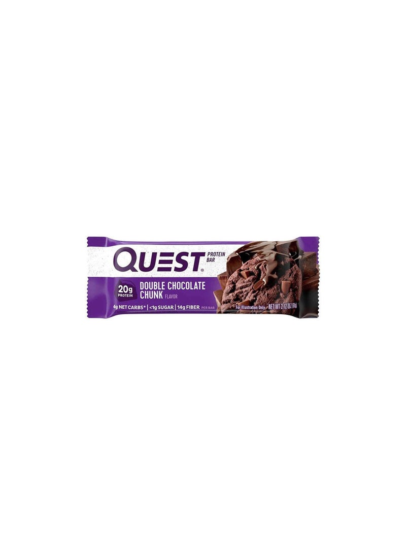 Quest Nutrition شريط بروتين كويست نوتريشن بالشوكولاتة المزدوجة 60غ